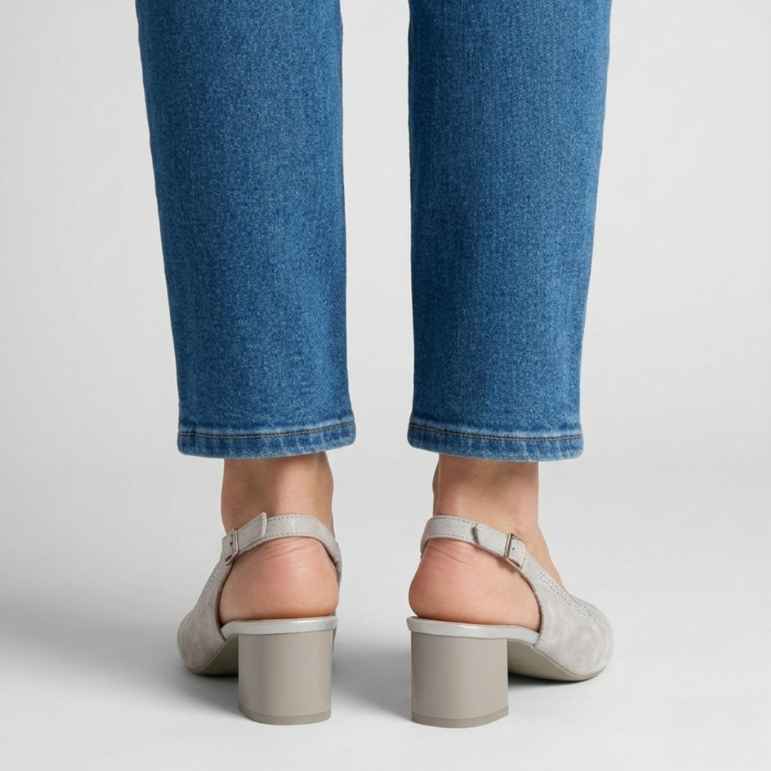 Emilia - Cómoda sandalia de tacón para mujer