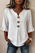 Erika - Blusa lisa con botones