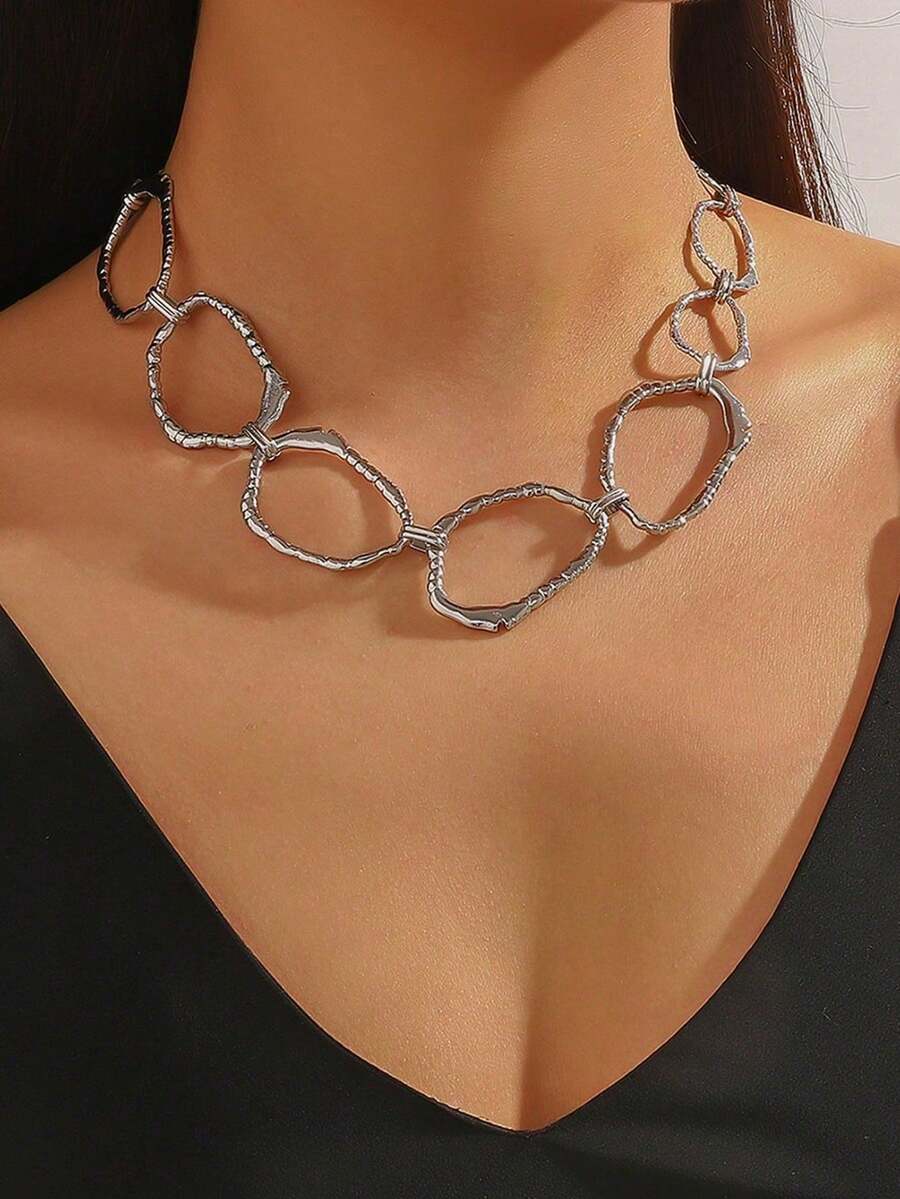 Fernandez - Collar de hebilla OT asimétrico de alta gama