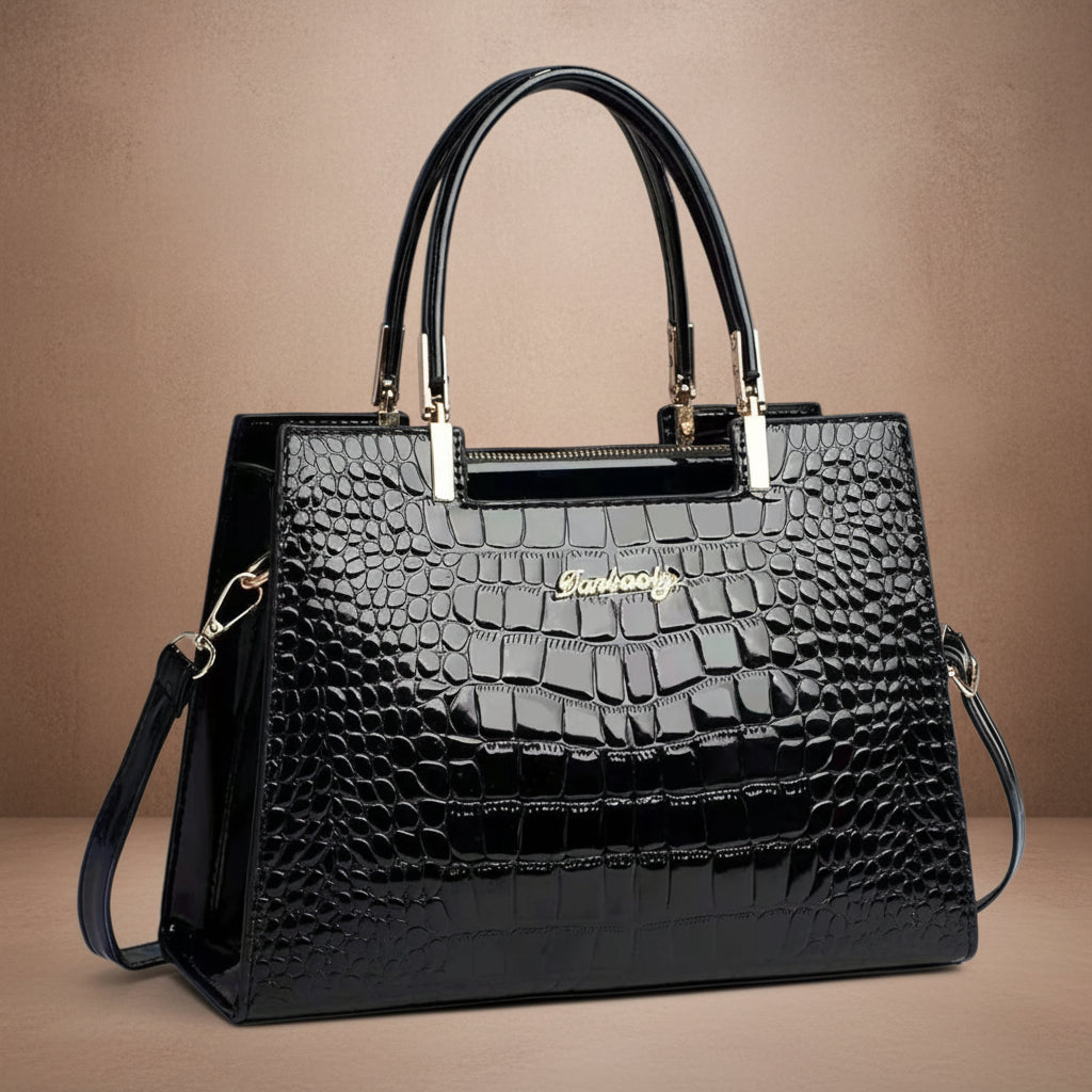 Mica - Bolso con estampado de cocodrilo