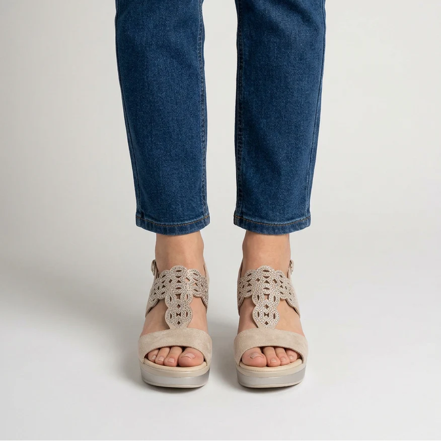 Beatriz - Cómoda sandalia de cuña para mujer