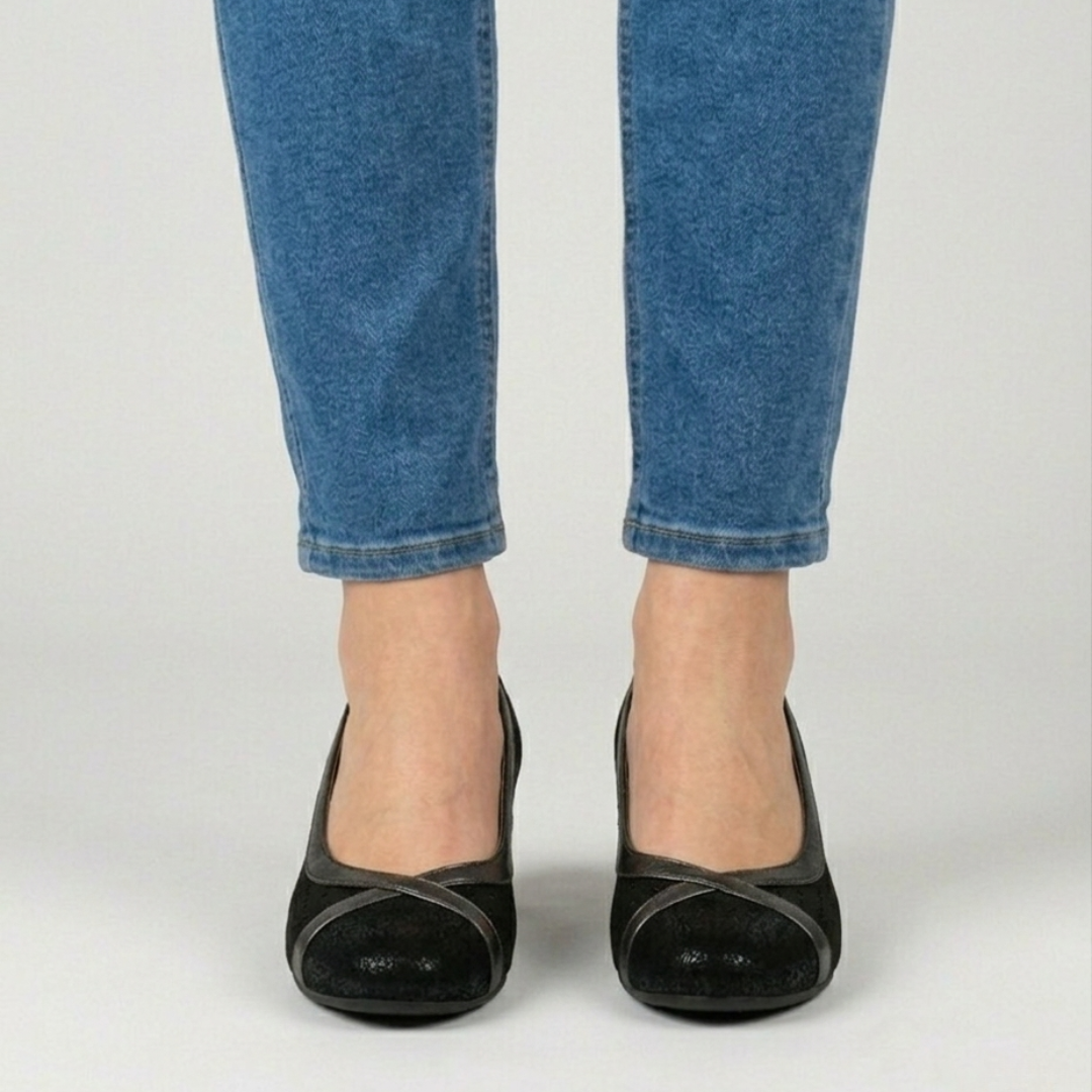 Iris- Mocasines cómodos para mujer con tacón