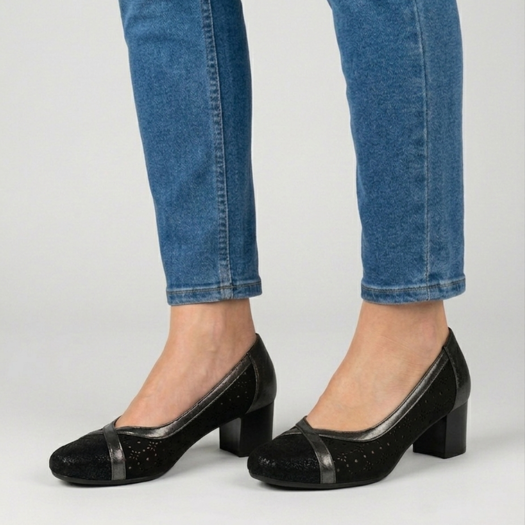 Iris- Mocasines cómodos para mujer con tacón