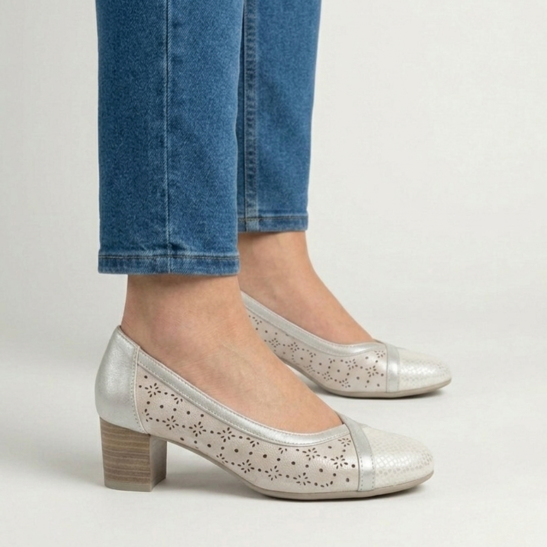 Iris- Mocasines cómodos para mujer con tacón