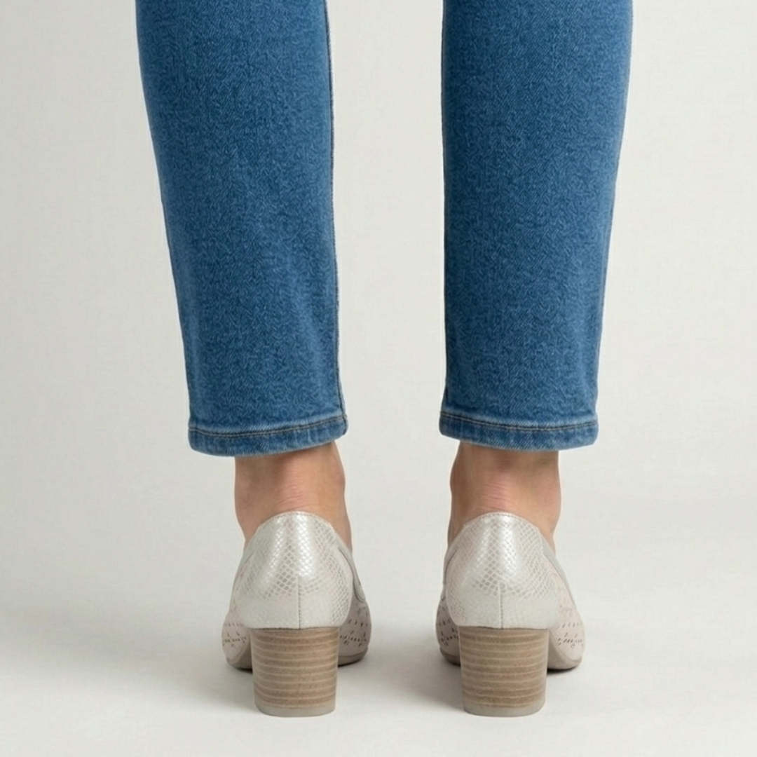 Iris- Mocasines cómodos para mujer con tacón