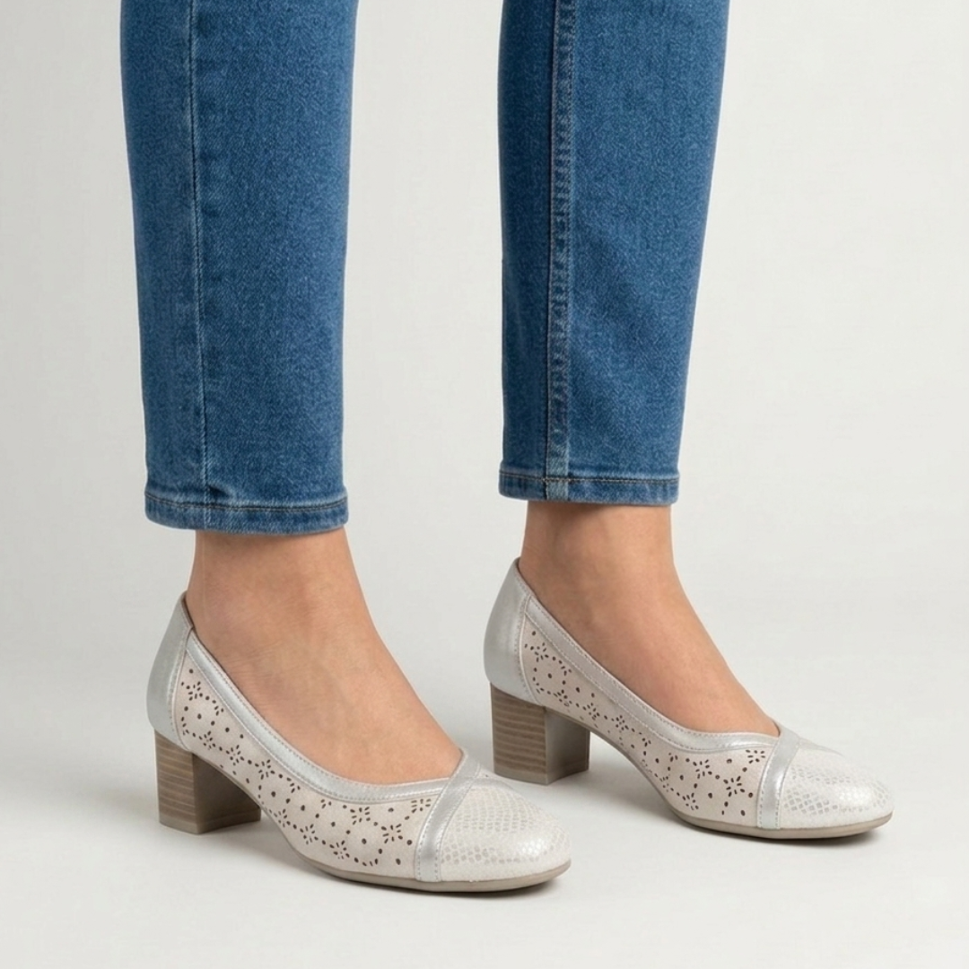 Iris- Mocasines cómodos para mujer con tacón