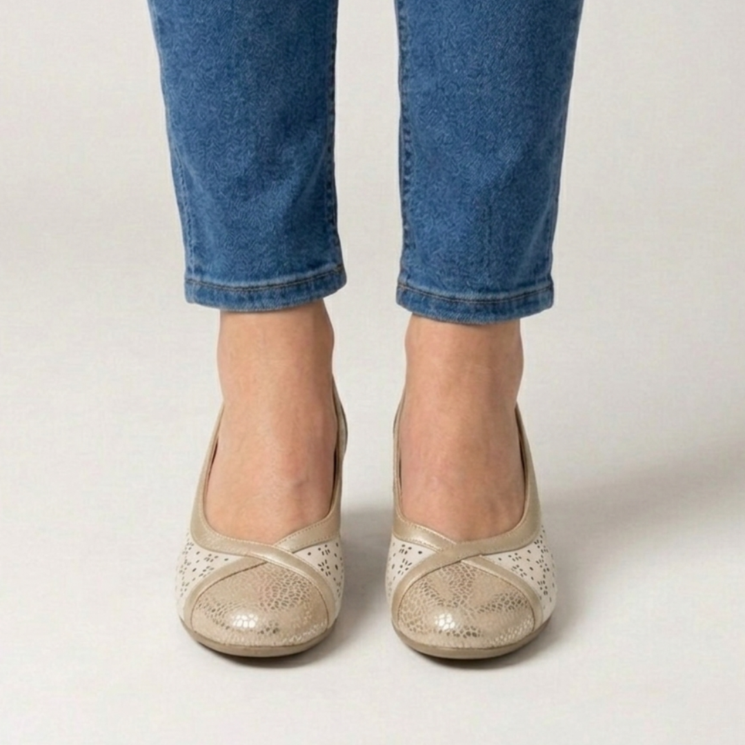 Iris- Mocasines cómodos para mujer con tacón
