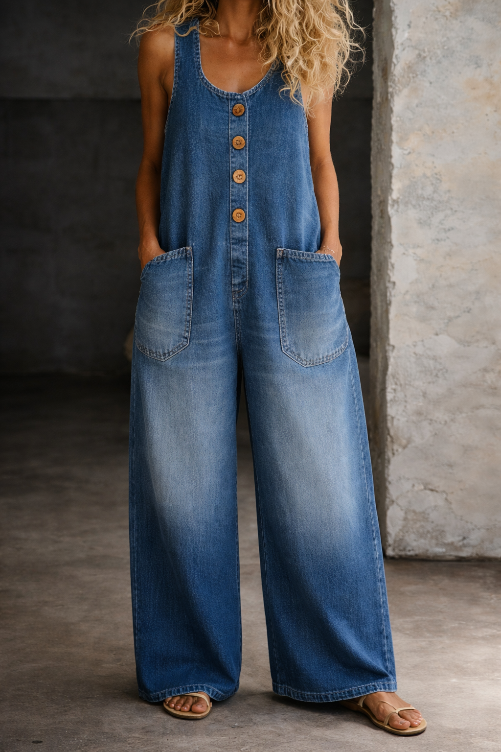 Dolores - Peto con lavado vintage