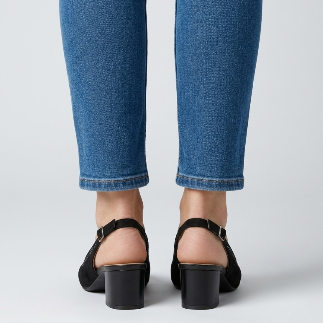 Emilia - Cómoda sandalia de tacón para mujer