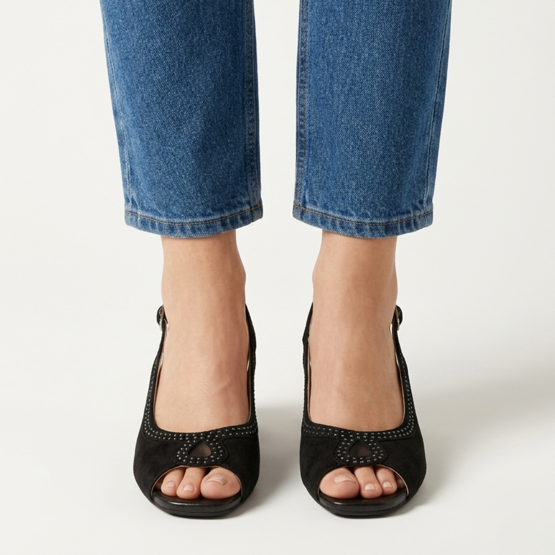 Emilia - Cómoda sandalia de tacón para mujer