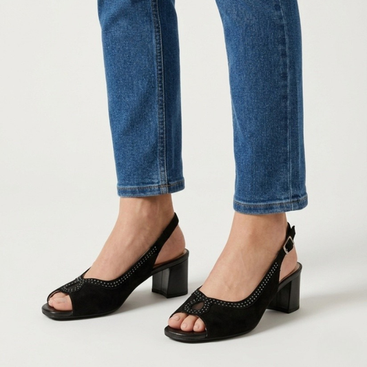 Emilia - Cómoda sandalia de tacón para mujer