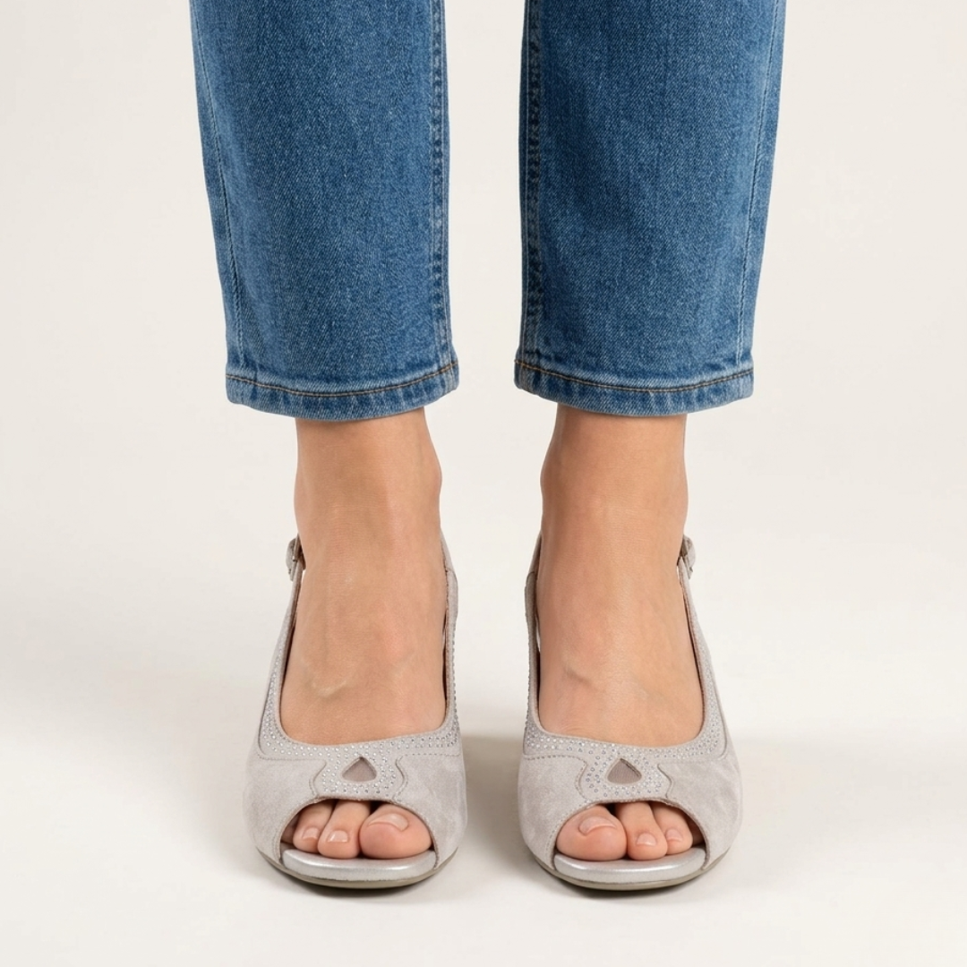 Emilia - Cómoda sandalia de tacón para mujer