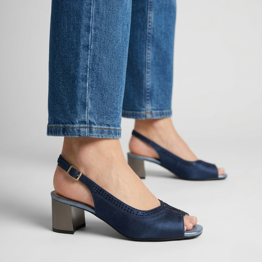 Emilia - Cómoda sandalia de tacón para mujer