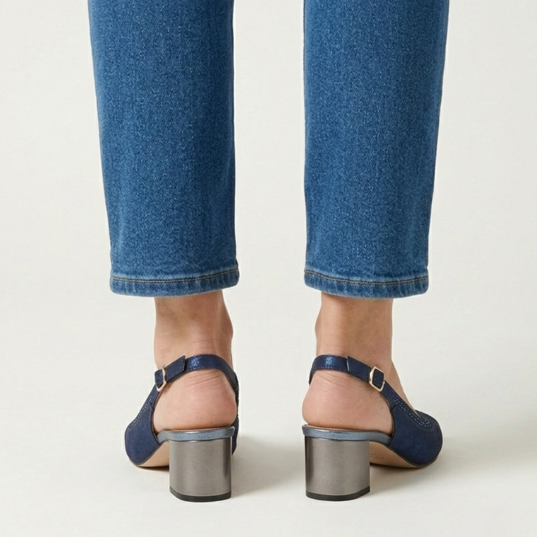 Emilia - Cómoda sandalia de tacón para mujer