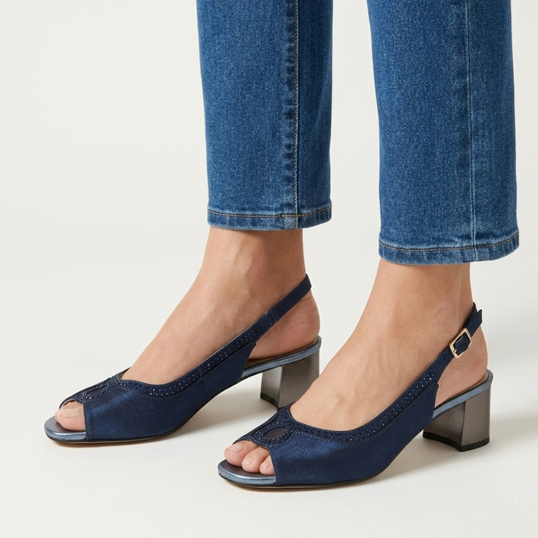 Emilia - Cómoda sandalia de tacón para mujer