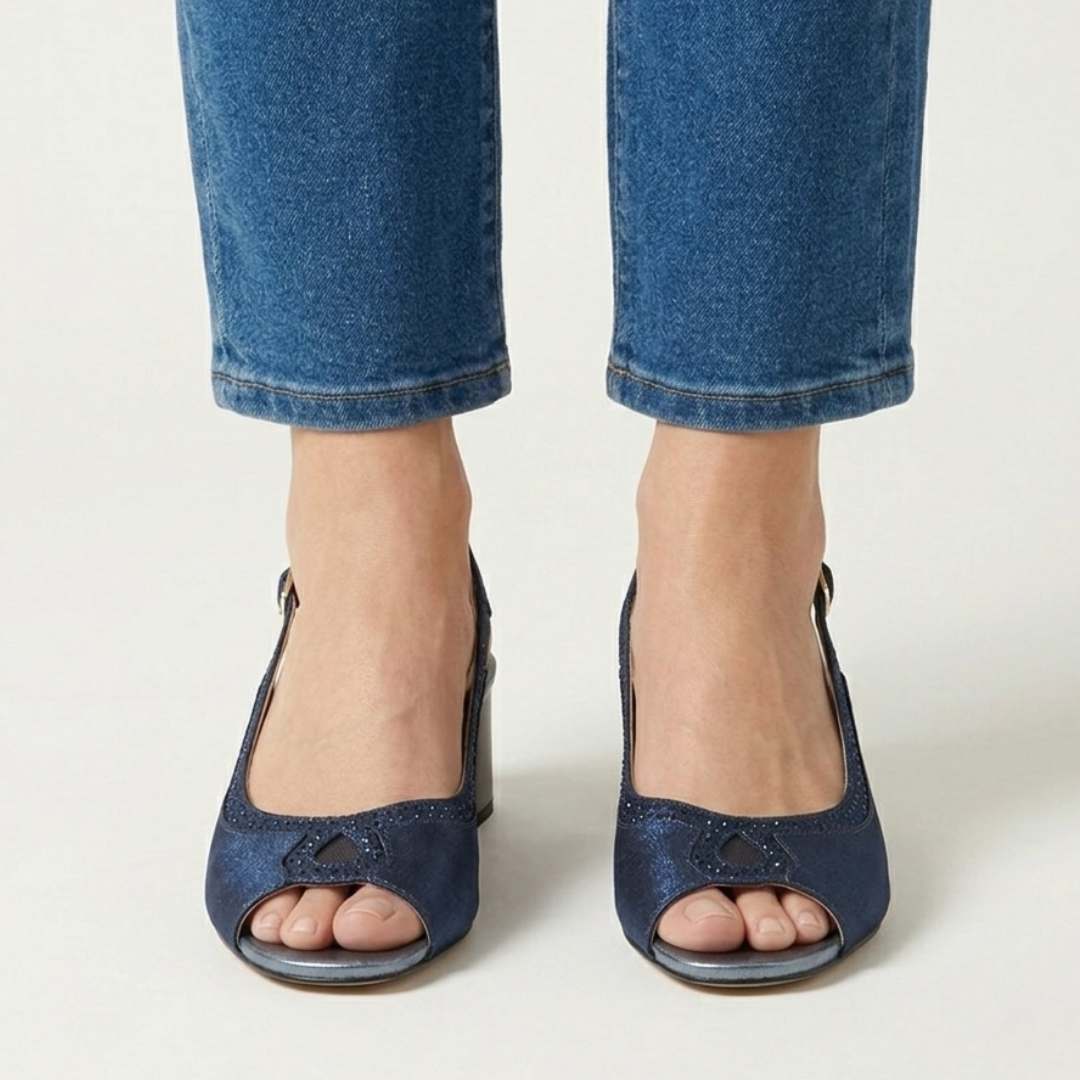 Emilia - Cómoda sandalia de tacón para mujer