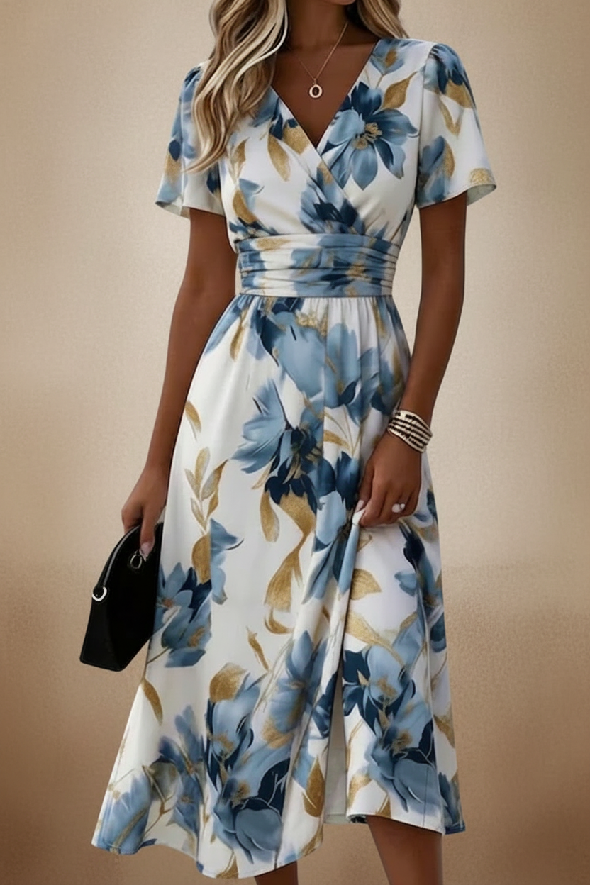 Eliona - Vestido elegante con estampado floral