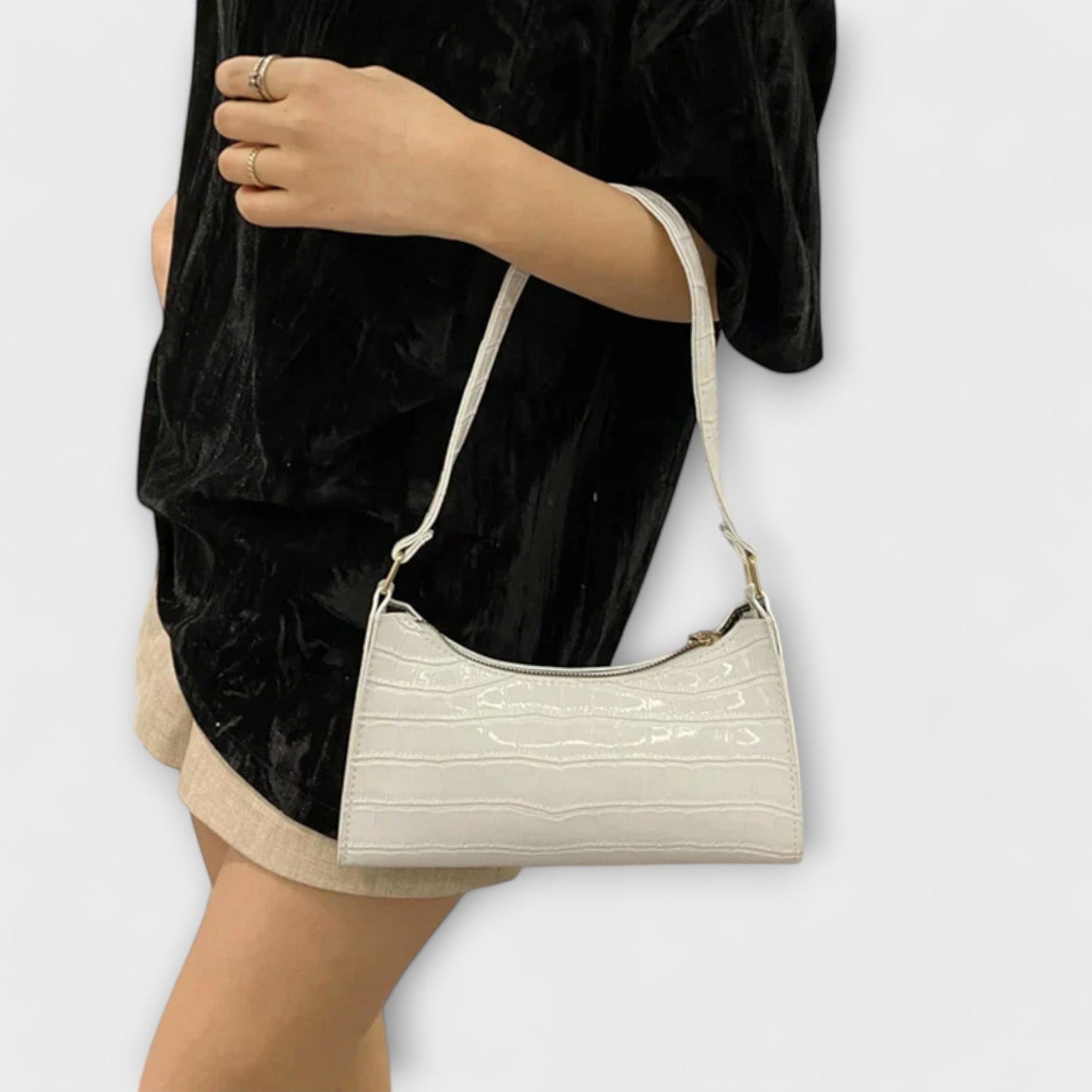 Itziar - Bolso de piel brillante