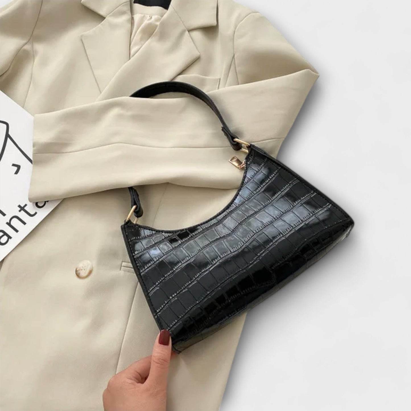 Itziar - Bolso de piel brillante