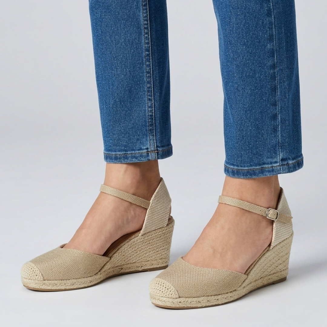 Alba - Cómoda sandalia de cuña para mujer