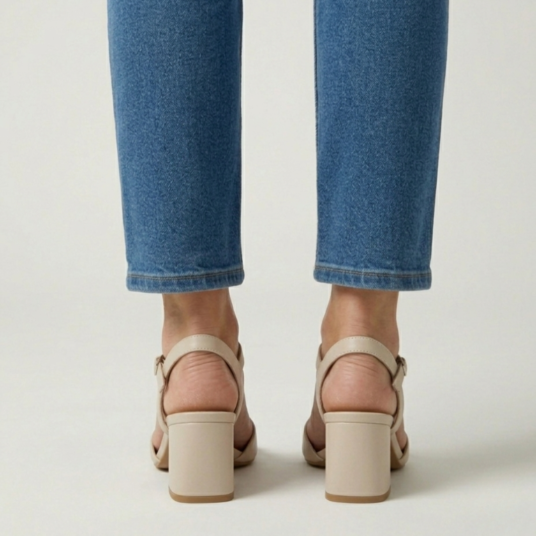 Marisa - Cómoda sandalia para mujer con tacón