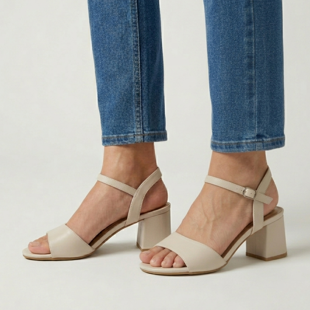 Marisa - Cómoda sandalia para mujer con tacón