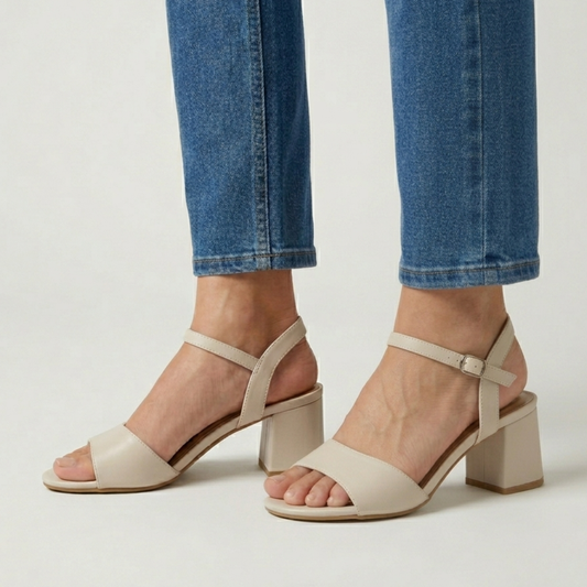 Marisa - Cómoda sandalia para mujer con tacón