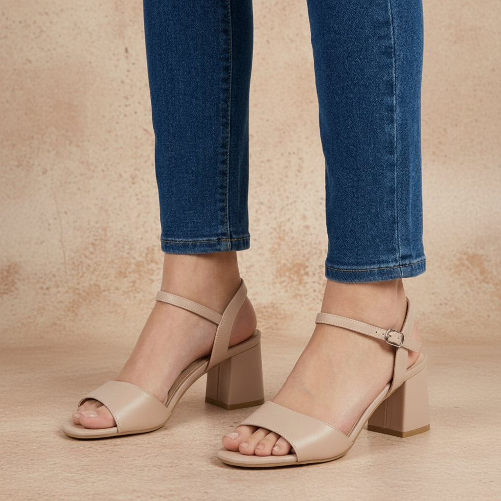 Marisa - Cómoda sandalia para mujer con tacón