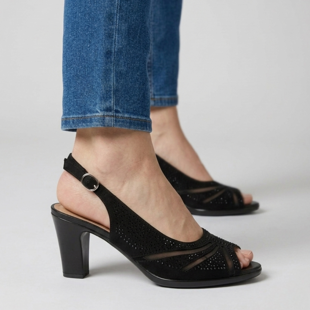 Noemi - Cómoda sandalia de tacón para mujer