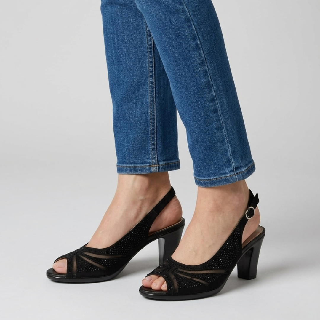 Noemi - Cómoda sandalia de tacón para mujer