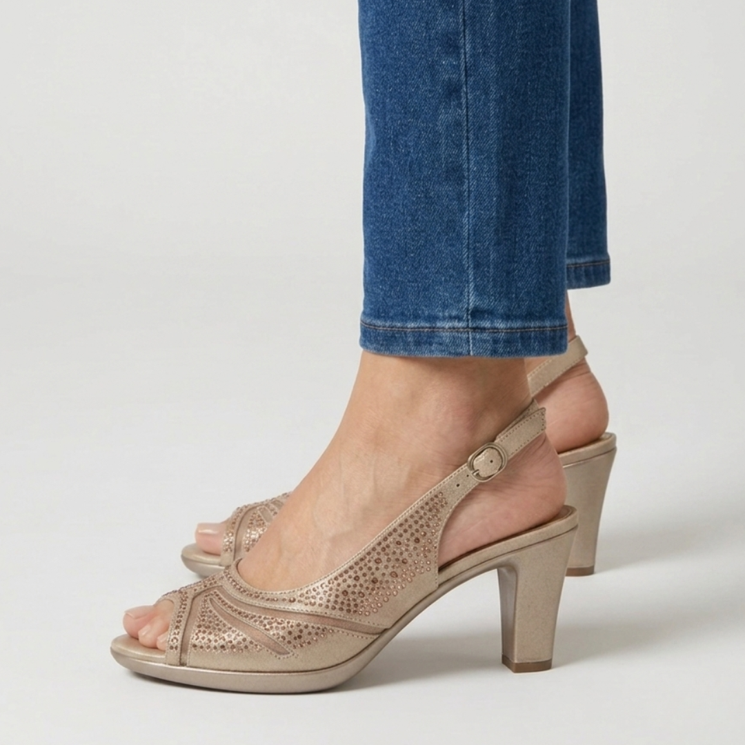 Noemi - Cómoda sandalia de tacón para mujer