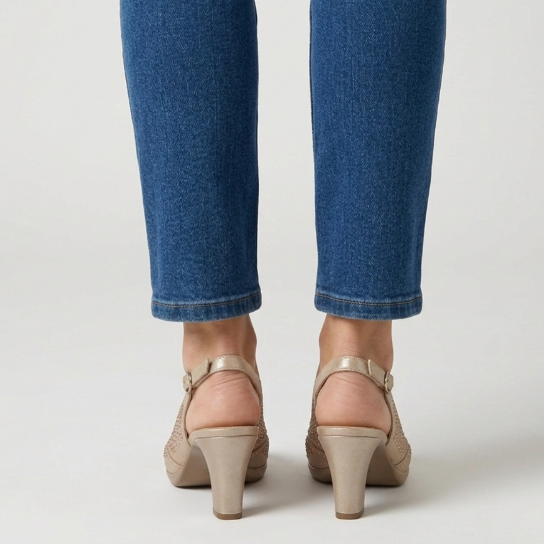 Noemi - Cómoda sandalia de tacón para mujer