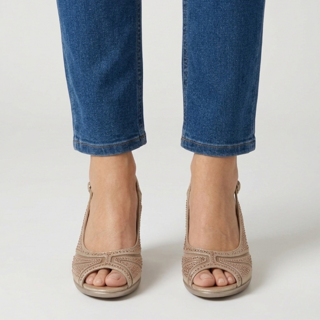 Noemi - Cómoda sandalia de tacón para mujer