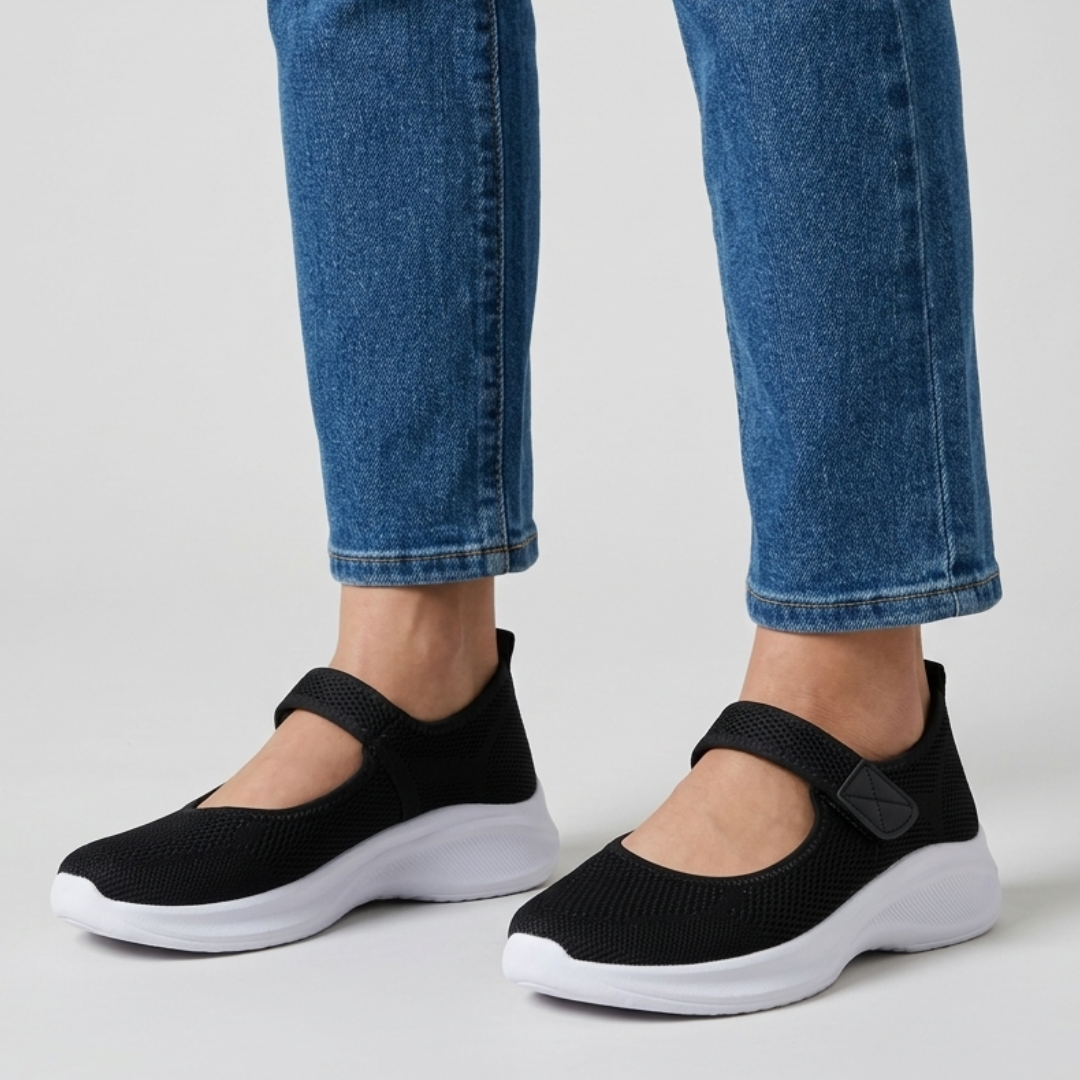 Nicole - Sandalia cómoda para mujer con cierre de velcro