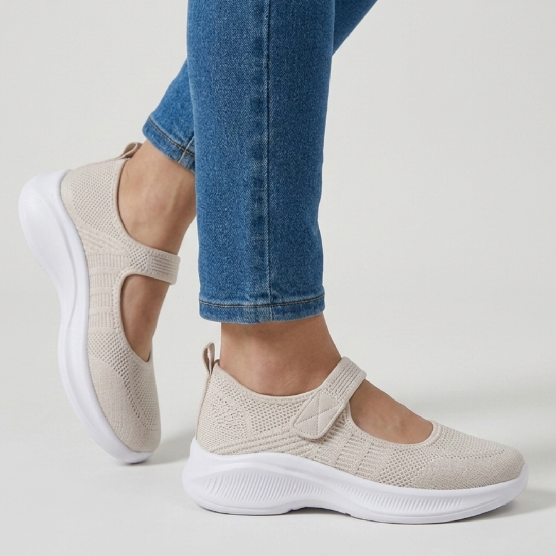 Nicole - Sandalia cómoda para mujer con cierre de velcro