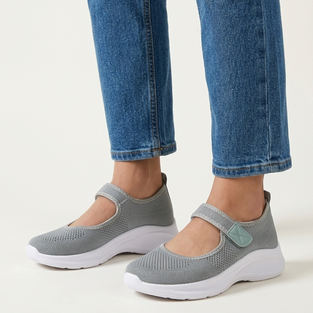 Nicole - Sandalia cómoda para mujer con cierre de velcro
