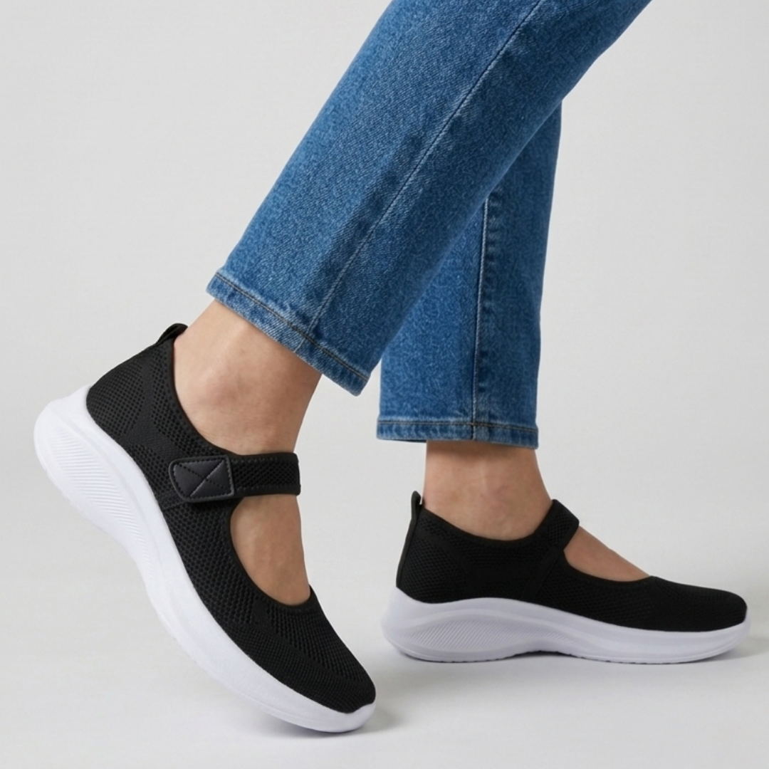 Nicole - Sandalia cómoda para mujer con cierre de velcro