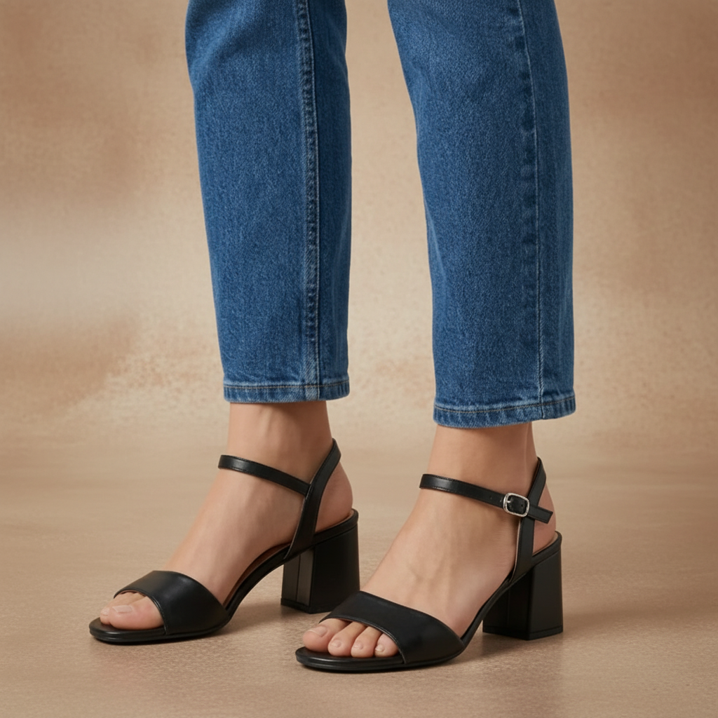 Marisa - Cómoda sandalia para mujer con tacón