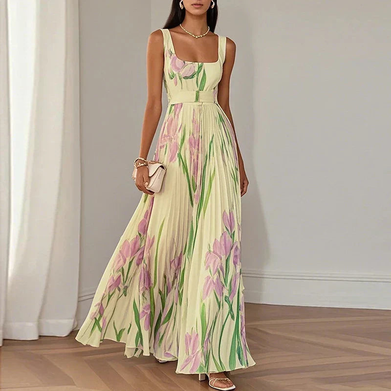 Lola - Vestido largo con estampado floral
