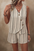 Emily - Conjunto informal de dos piezas de verano