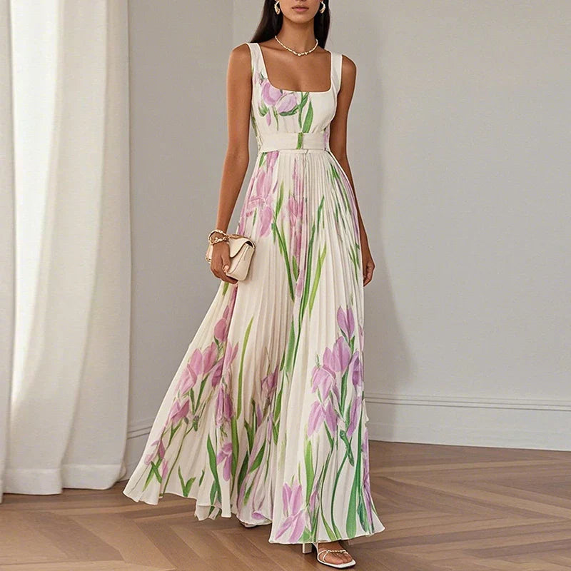 Lola - Vestido largo con estampado floral