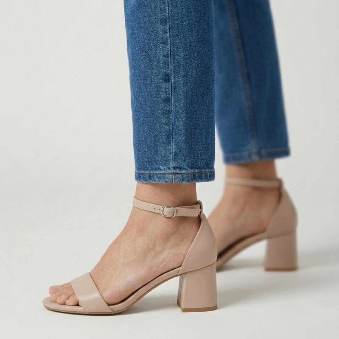 Vanesa - Cómoda sandalia de tacón para mujer