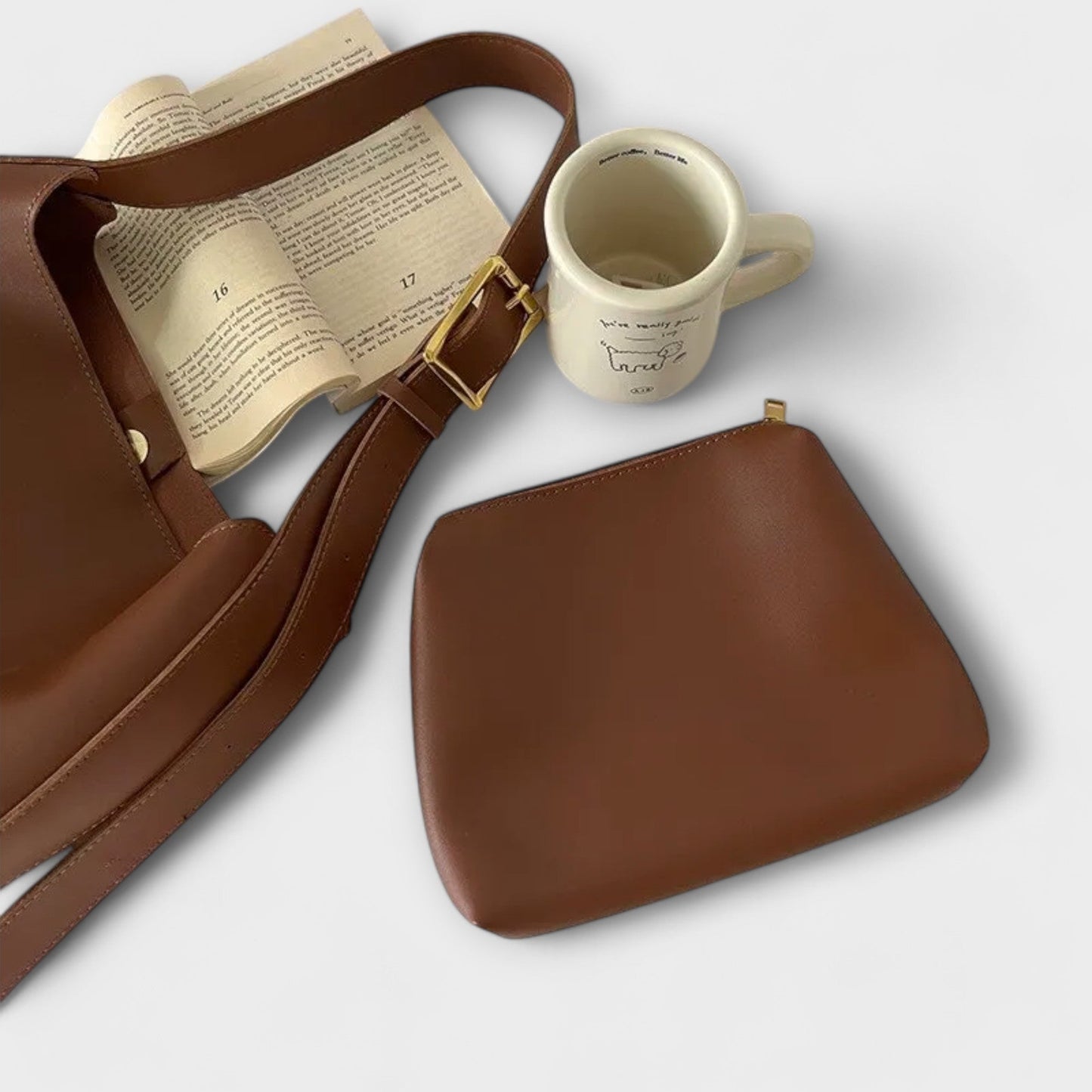 Nieves – Elegante bolso de hombro de piel