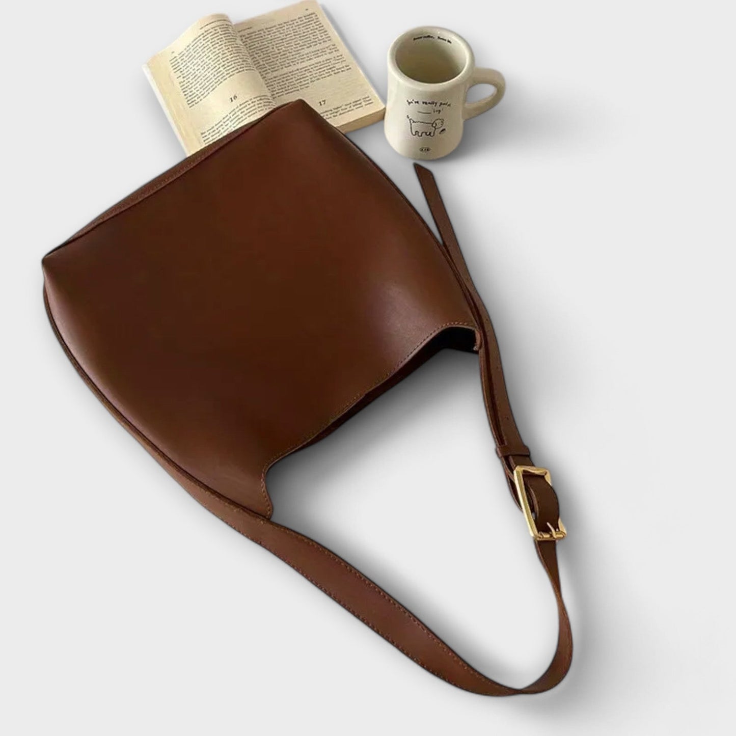 Nieves – Elegante bolso de hombro de piel