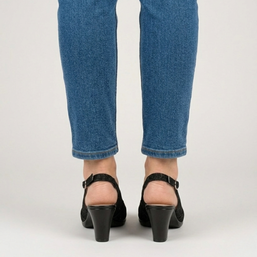 Nora - Cómoda sandalia de tacón para mujer