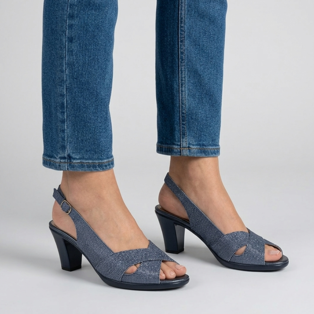 Nora - Cómoda sandalia de tacón para mujer
