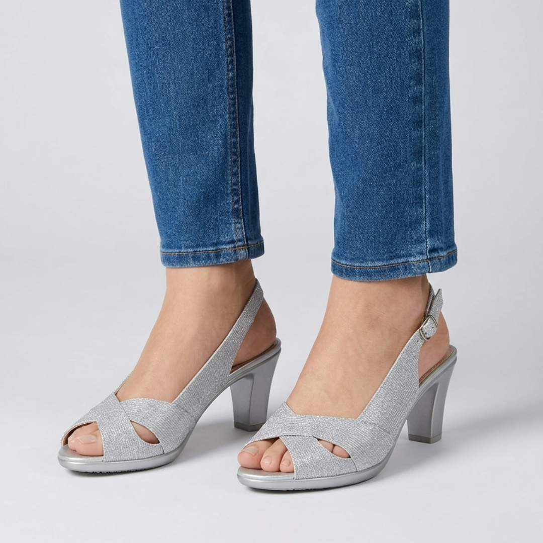 Nora - Cómoda sandalia de tacón para mujer
