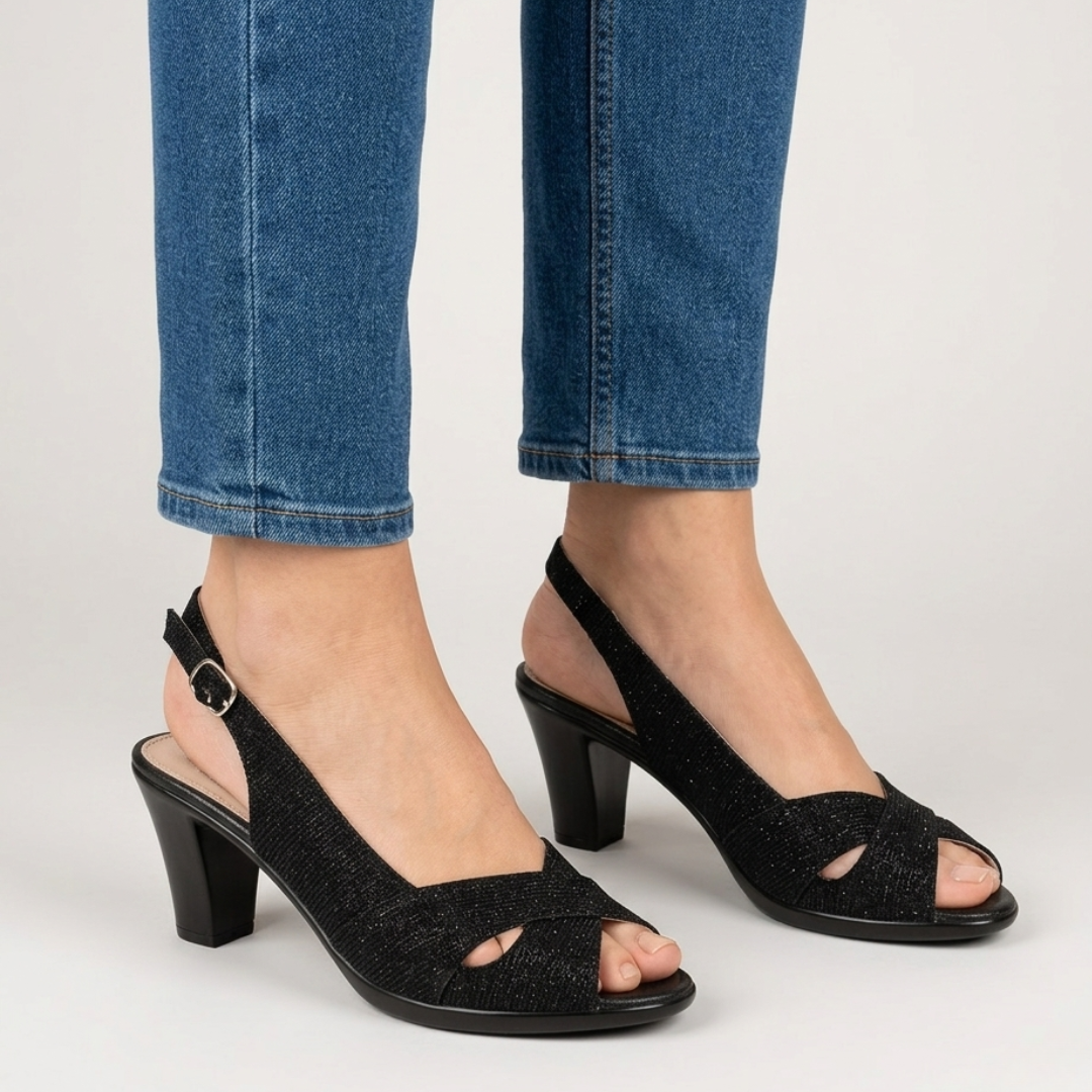 Nora - Cómoda sandalia de tacón para mujer