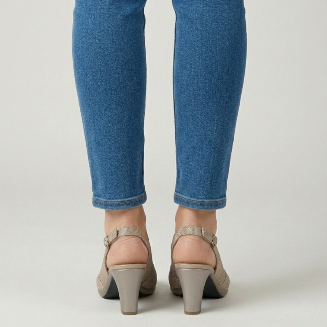 Nora - Cómoda sandalia de tacón para mujer