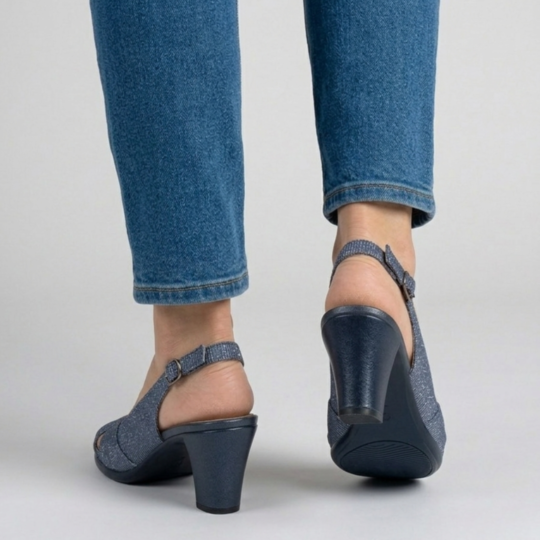 Nora - Cómoda sandalia de tacón para mujer